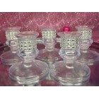 Plastic Candle Holders Sweet 16 Decorations Silver